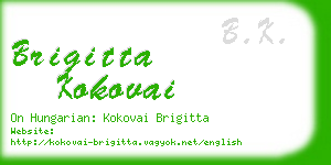 brigitta kokovai business card